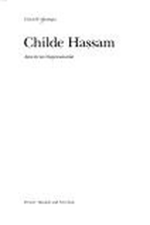 Capa de Childe Hassam