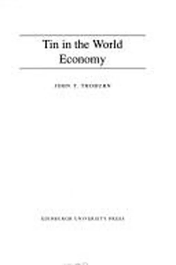 Capa de Tin in the world economy