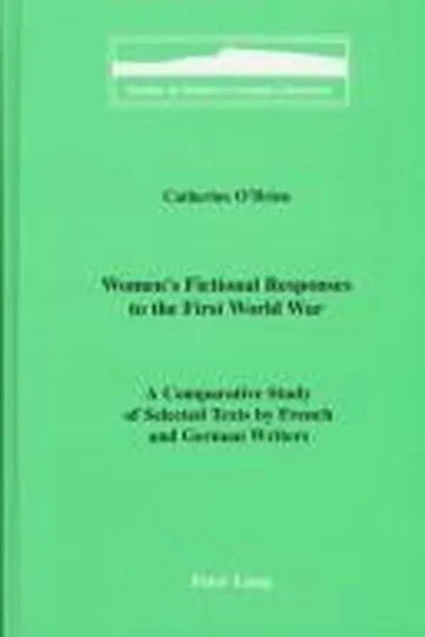 Capa de Women's fictional responses to the First World War