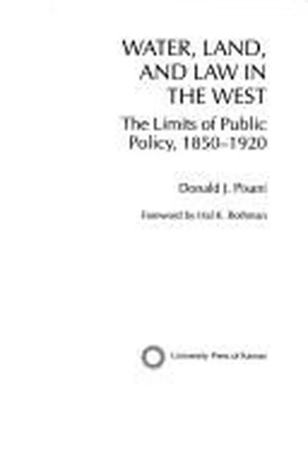 Capa de Water, land, and law in the West