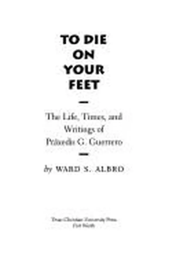 Capa de To die on your feet