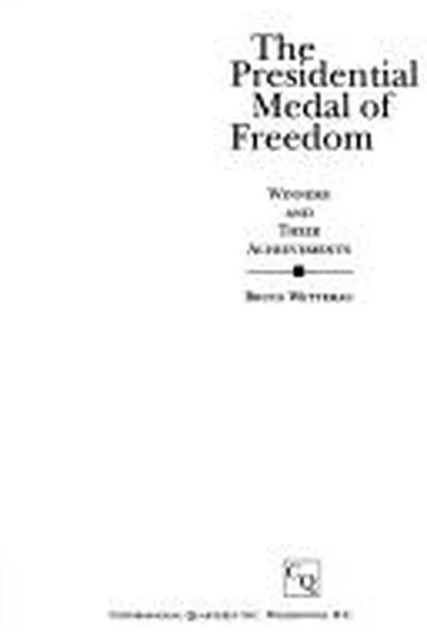 Capa de The Presidential Medal of Freedom