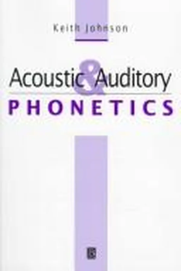 Capa de Acoustic and auditory phonetics