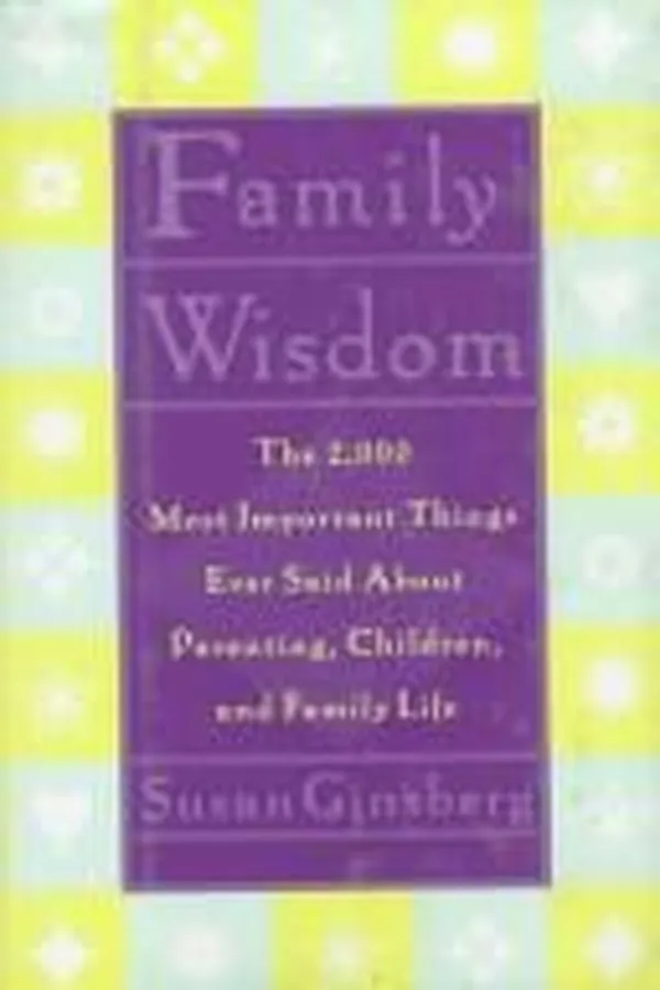 Capa de Family wisdom
