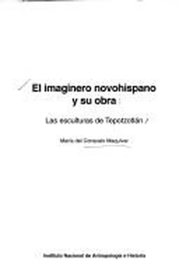 Capa de El imaginero novohispano y su obra
