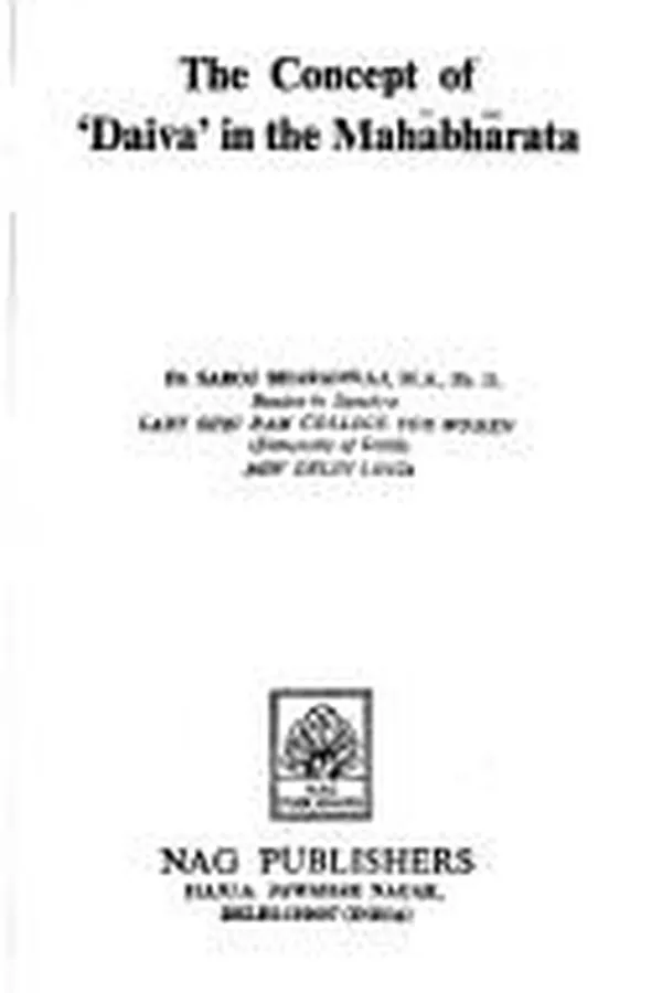 Capa de The concept of "Daiva" in the Mahābhārata
