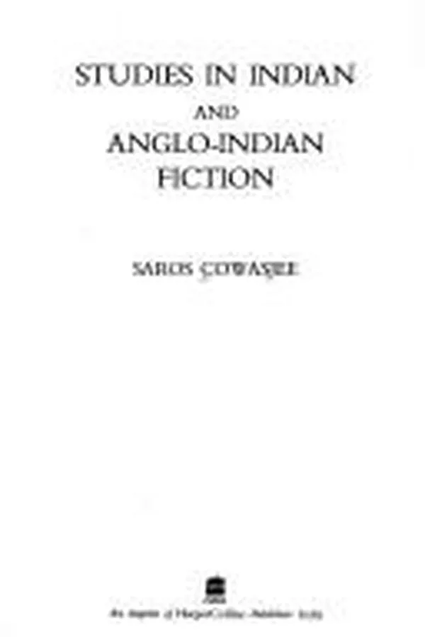 Capa de Studies in Indian and anglo-Indian fiction