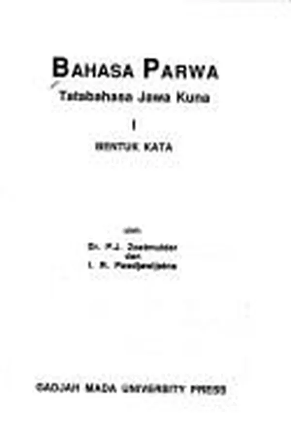 Capa de Bahasa Parwa