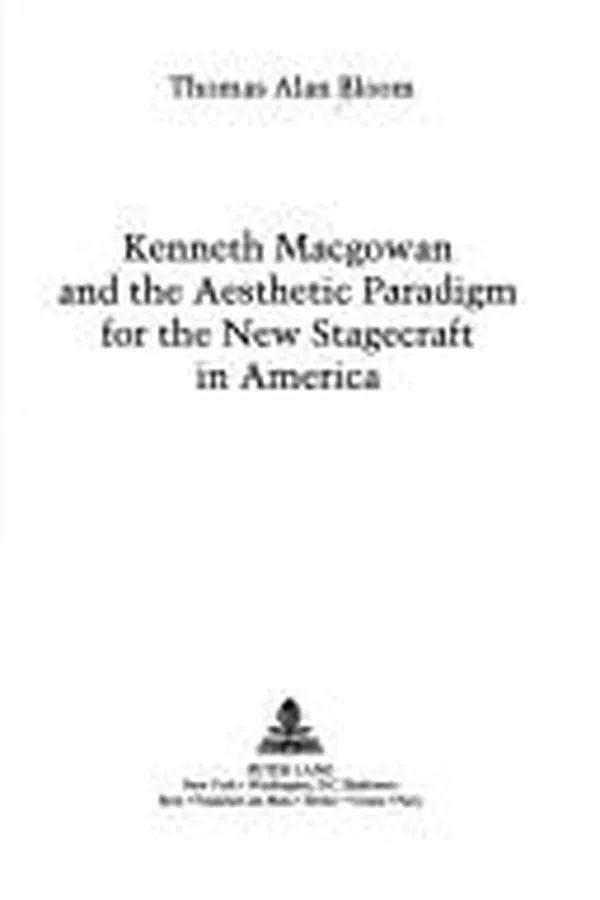 Capa de Kenneth Macgowan and the aesthetic paradigm for the new stagecraft in America