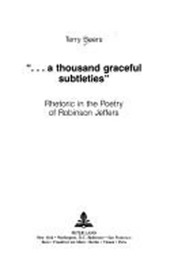 Capa de --A thousand graceful subtleties