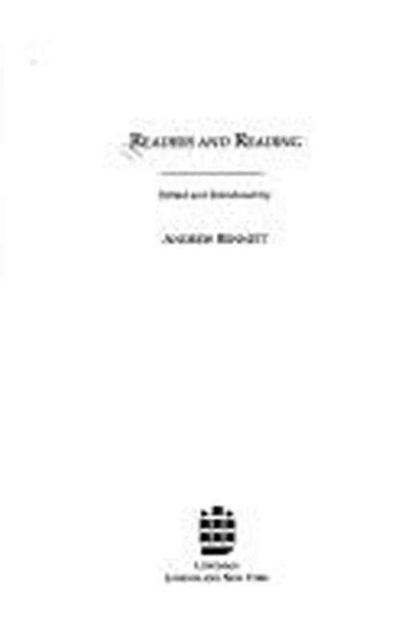 Capa de Readers and reading