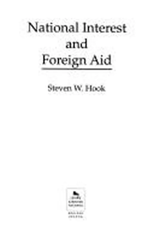 Capa de National interest and foreign aid