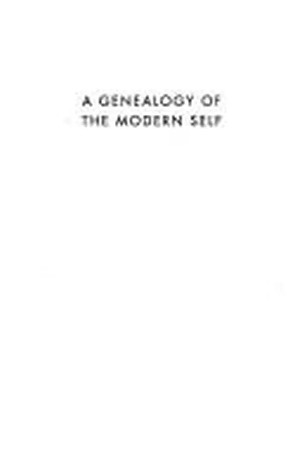 Capa de A genealogy of the modern self