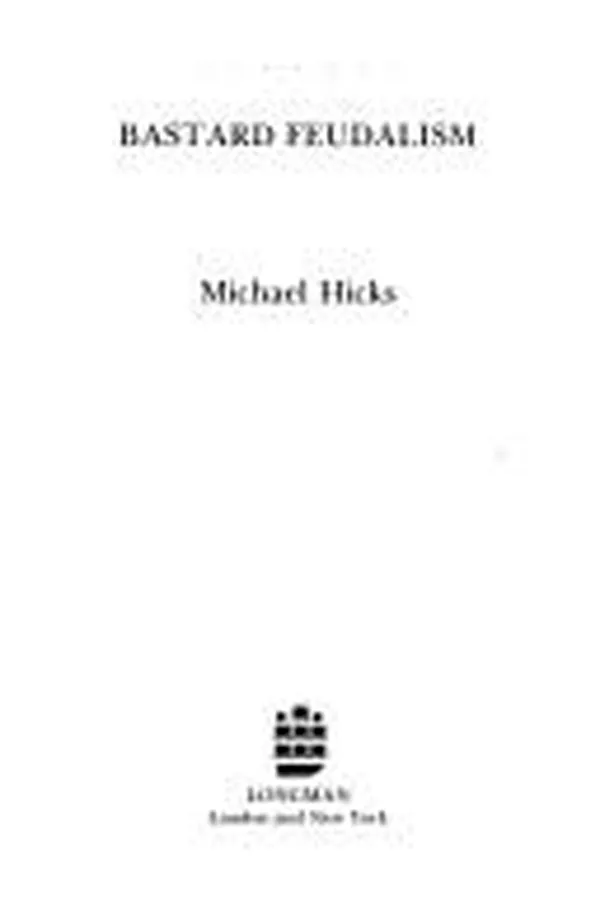 Cover of Bastard feudalism