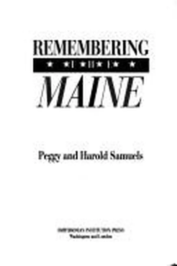 Capa de Remembering the Maine