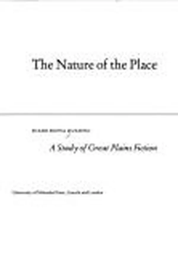 Capa de The nature of the place