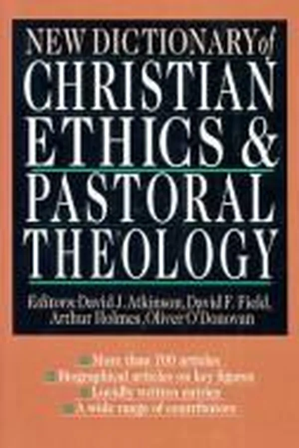 Capa de New dictionary of Christian ethics & pastoral theology