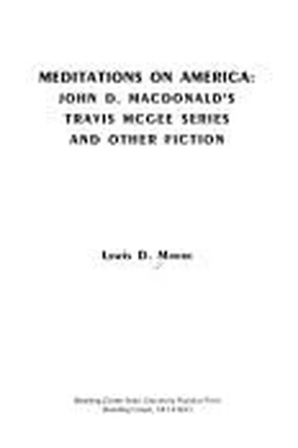 Capa de Meditations on America