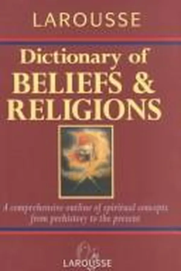 Capa de Larousse dictionary of beliefs and religions