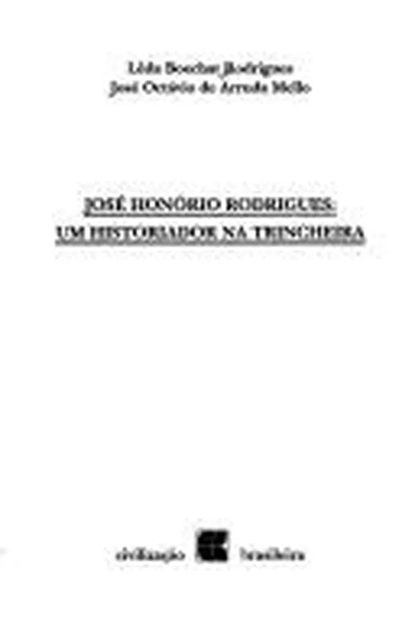 Capa de José Honório Rodrigues