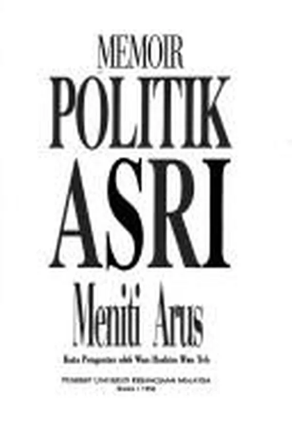 Capa de Memoir politik Asri