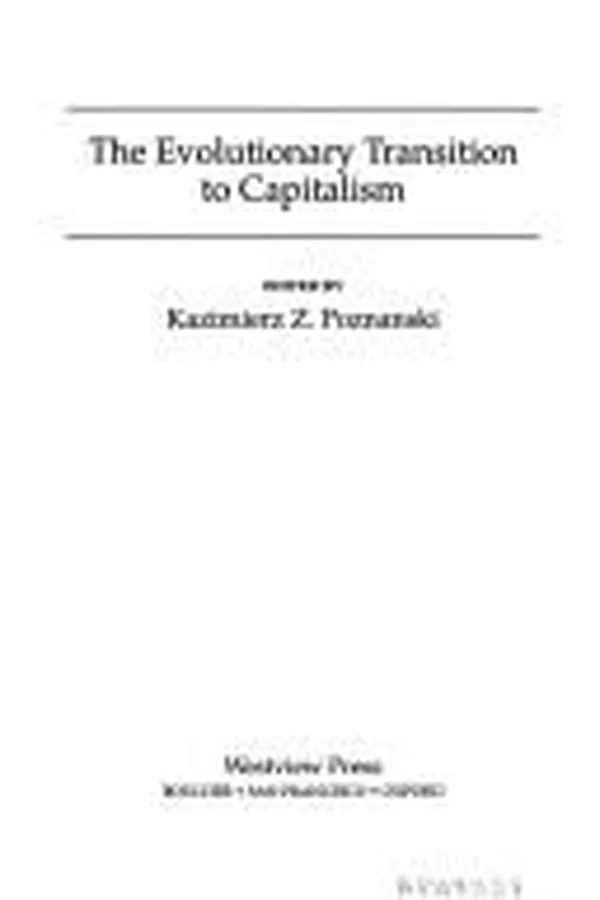 Capa de The evolutionary transition to capitalism
