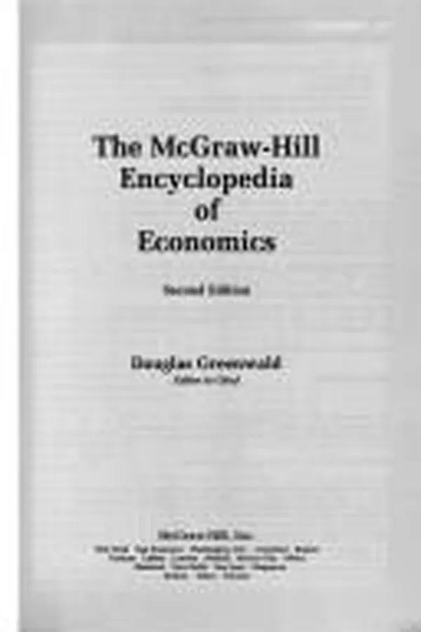 Capa de The McGraw-Hill encyclopedia of economics