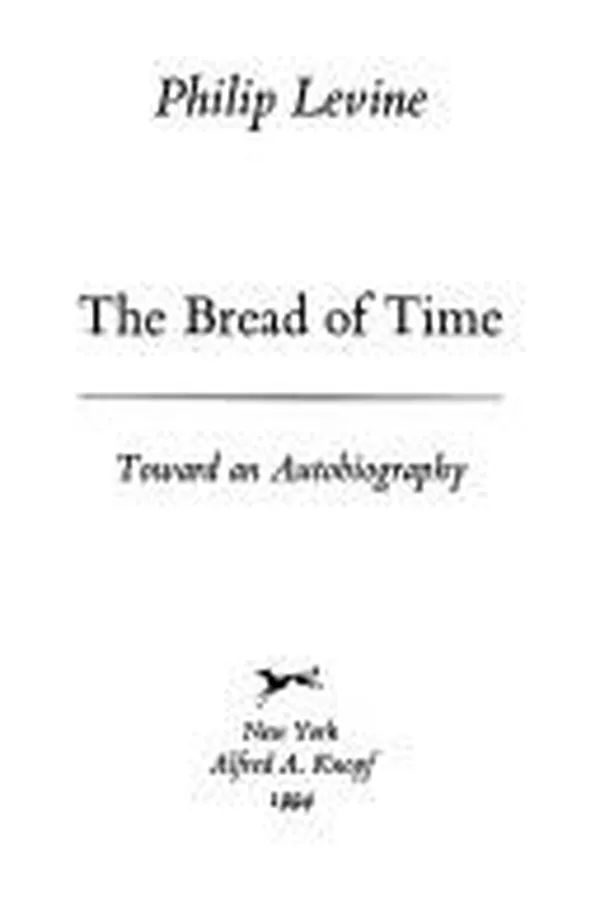 Capa de The bread of time