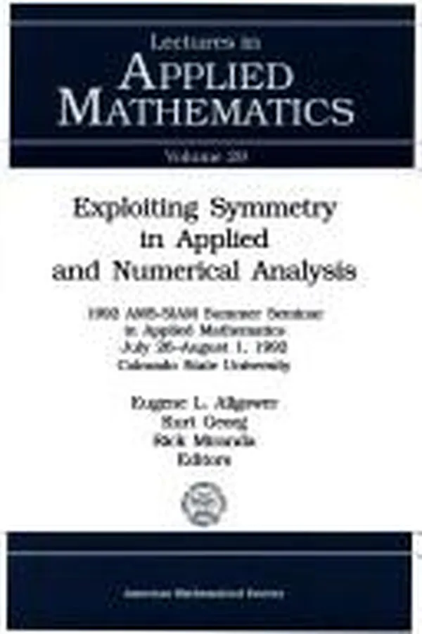 Capa de Exploiting symmetry in applied and numerical analysis