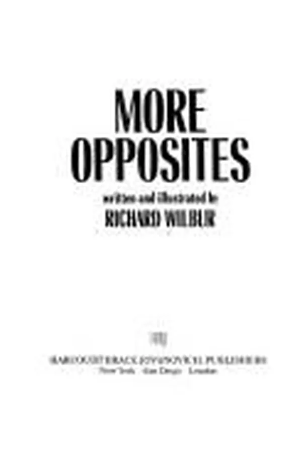 Capa de More opposites