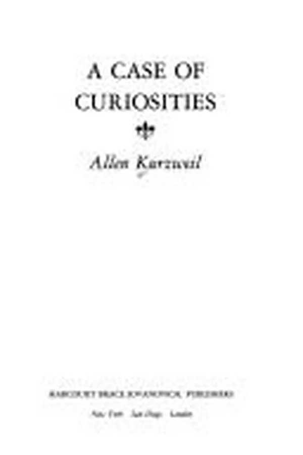 Cover of A case of curiosities