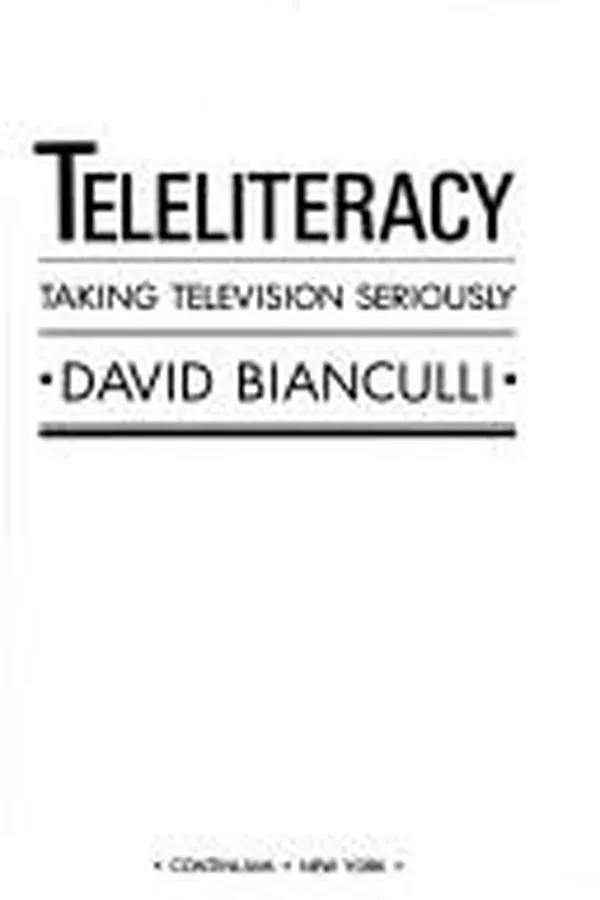 Capa de Teleliteracy