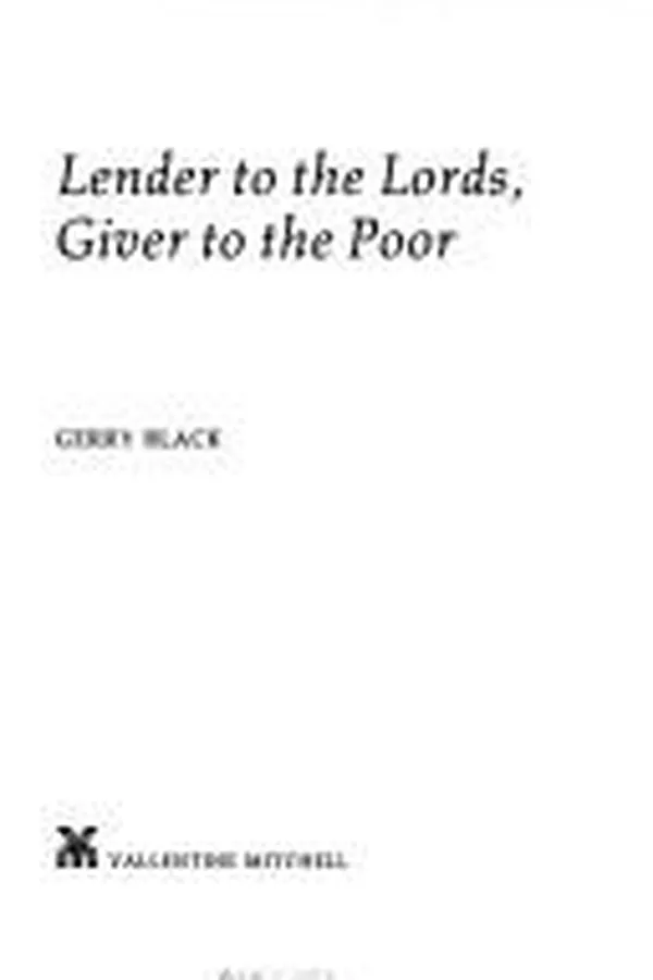 Capa de Lender to the lords, giver to the poor