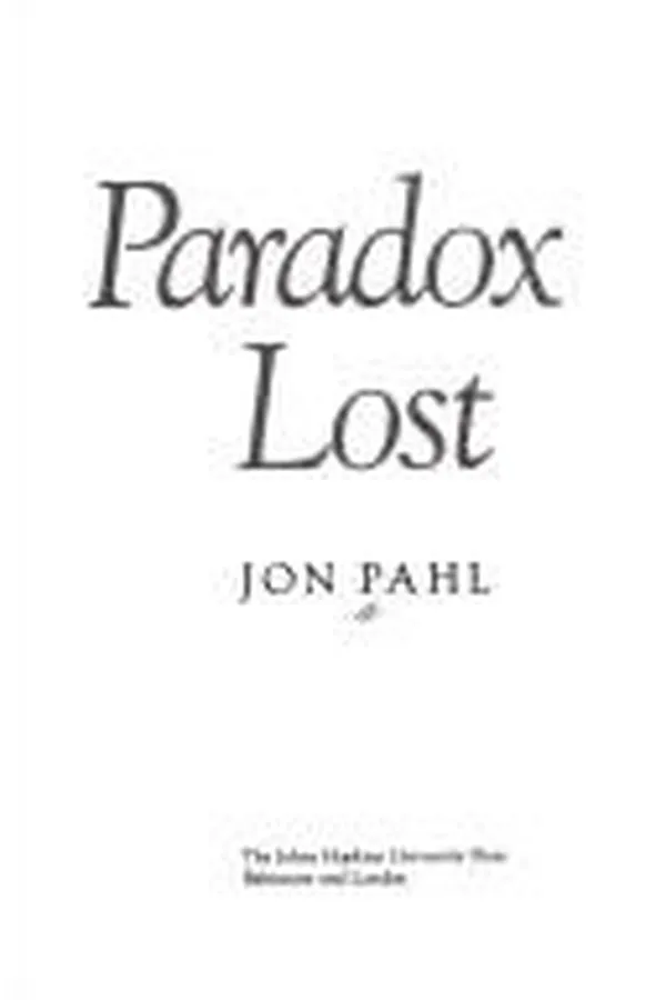 Cover of Paradox lost