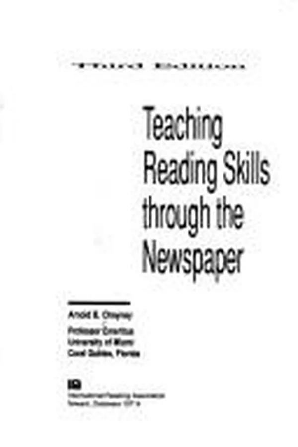 Capa de Teaching reading skills through the newspaper