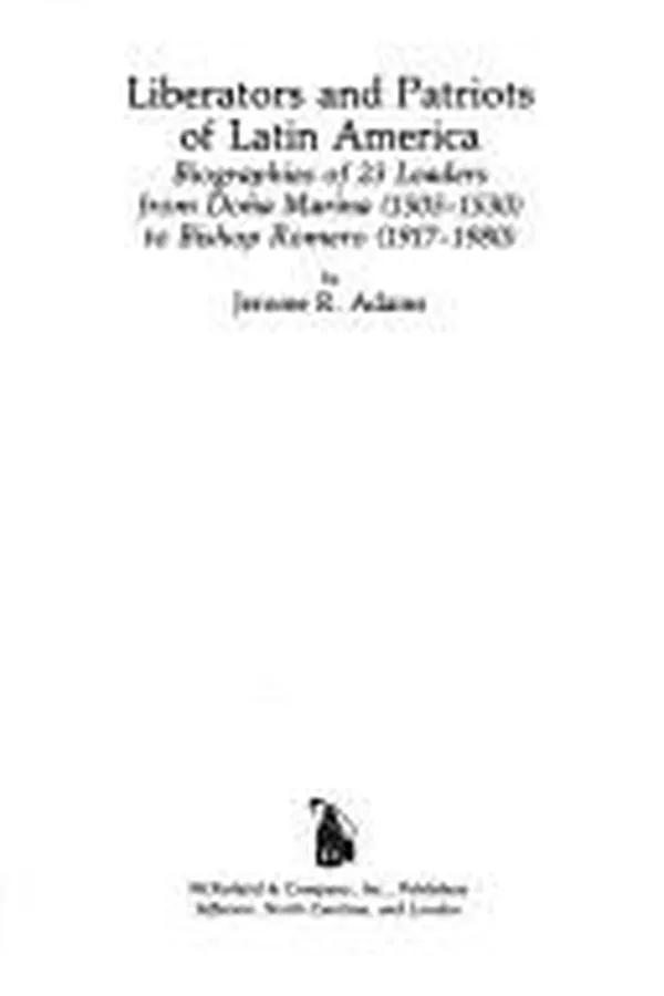Capa de Liberators and patriots of Latin America