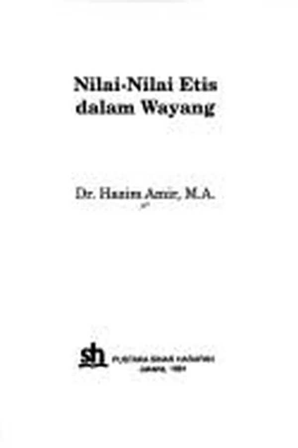Capa de Nilai-nilai etis dalam wayang
