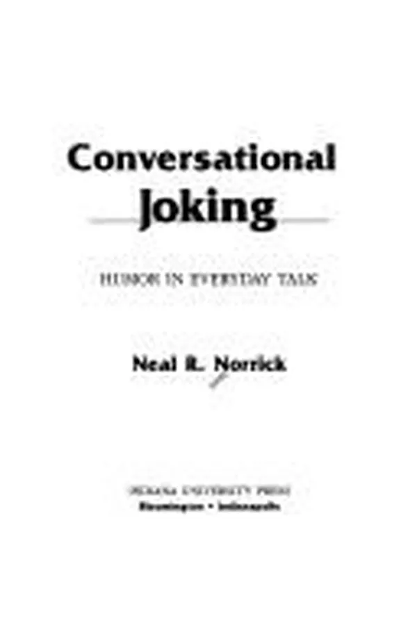 Capa de Conversational joking