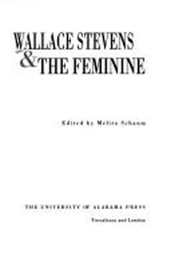 Capa de Wallace Stevens & the feminine