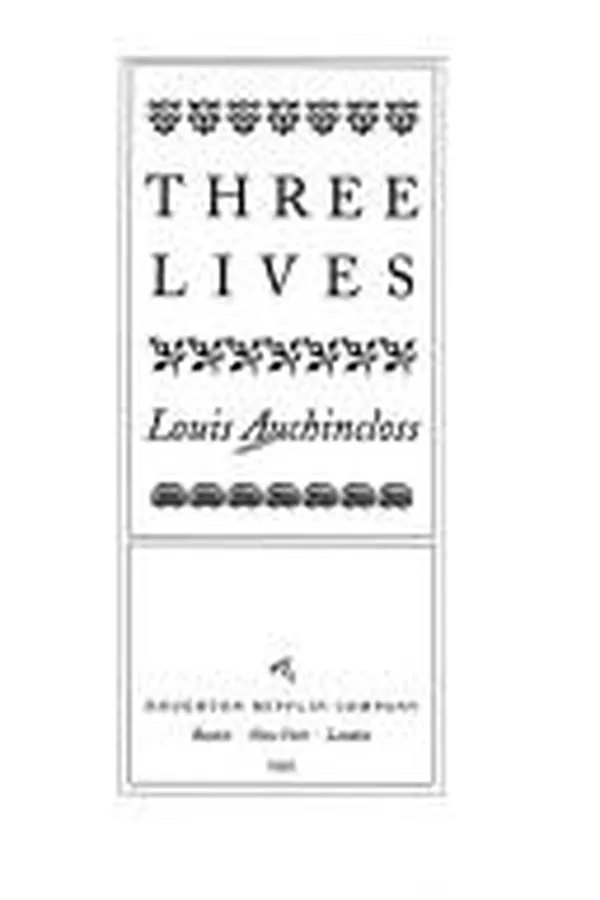 Capa de Three lives