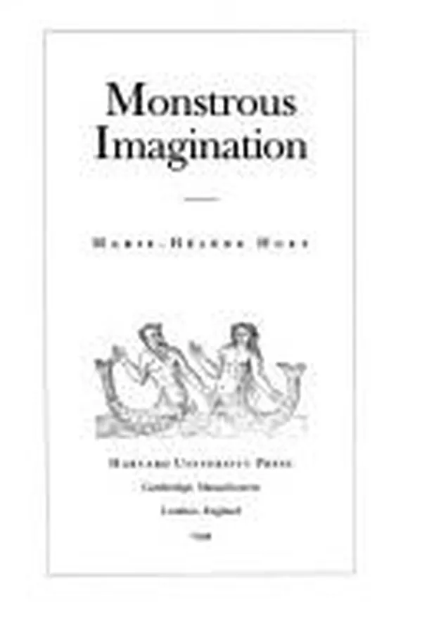 Cover of Monstrous imagination