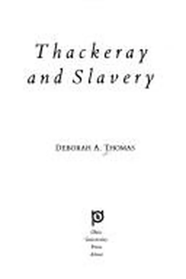 Capa de Thackeray and slavery
