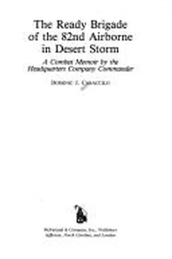Capa de The ready brigade of the 82nd Airborne in Desert Storm