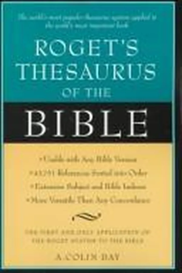 Capa de Roget's thesaurus of the Bible