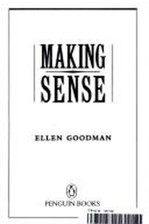 Capa de Making sense