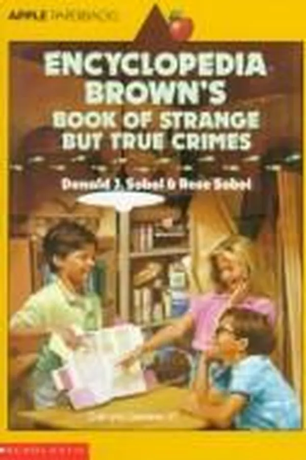 Capa de Encyclopedia Brown's book of strange but true crimes