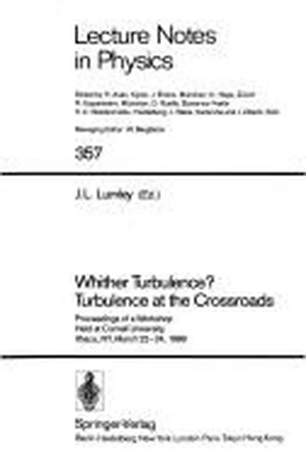 Capa de Whither Turbulence? Turbulence at the Crossroads