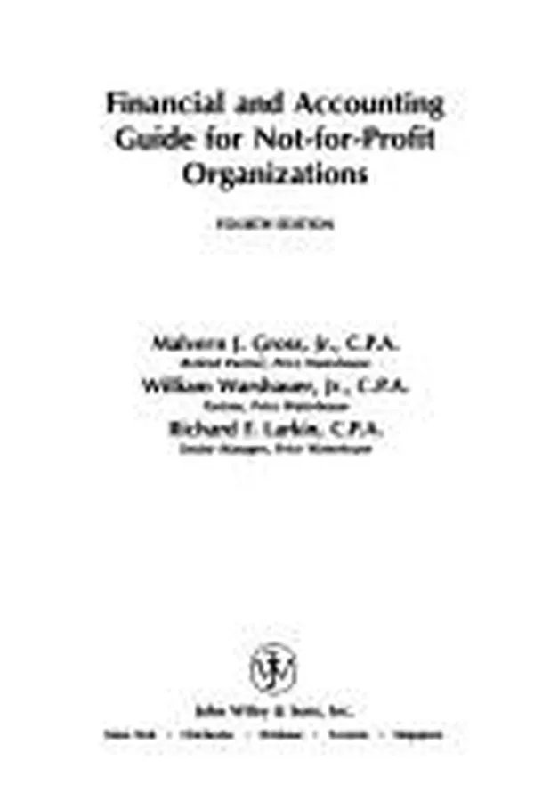 Capa de Financial and accounting guide for not-for-profit organizations