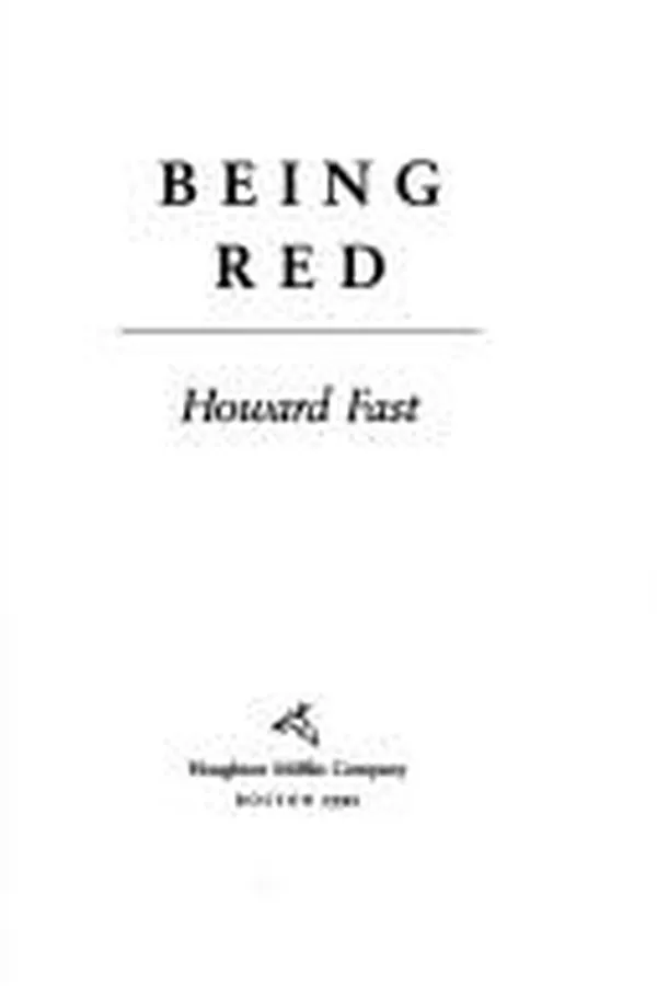 Cover of Being red