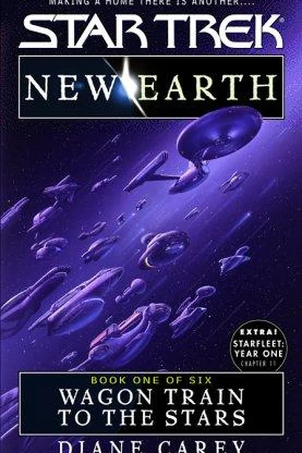 Capa de Star Trek - New Earth - Wagon Train to the Stars
